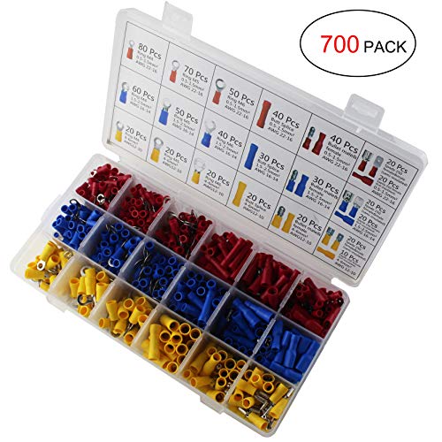Wire Terminals Crimper Kit, Knoweasy Insulated Ratcheting Terminal...