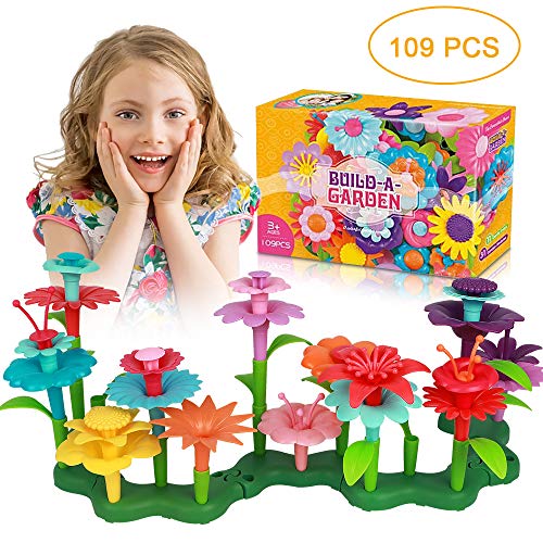 Koalad Flower Garden Building Toys Set for Girls,109PCS STEM Presc...