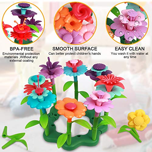 Koalad Flower Garden Building Toys Set for Girls,109PCS STEM Presc...