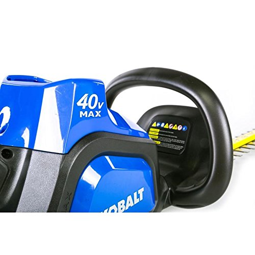 Kobalt 40-Volt Max 24-in Dual Cordless Hedge Trimmer Battery Incl...
