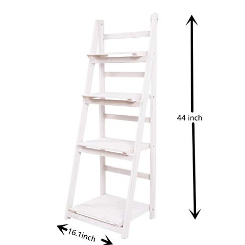 Kodycity Plant Stand Indoor Flower Pot Pots Ladder Shelf Wood Fold...