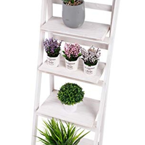 Kodycity Plant Stand Indoor Flower Pot Pots Ladder Shelf Wood Fold...