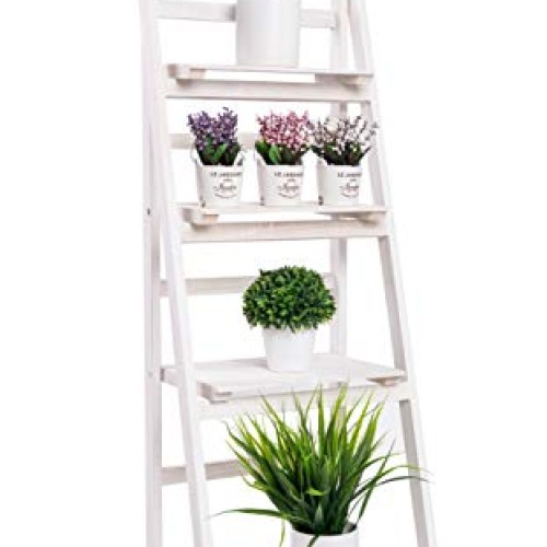 Kodycity Plant Stand Indoor Flower Pot Pots Ladder Shelf Wood Fold...