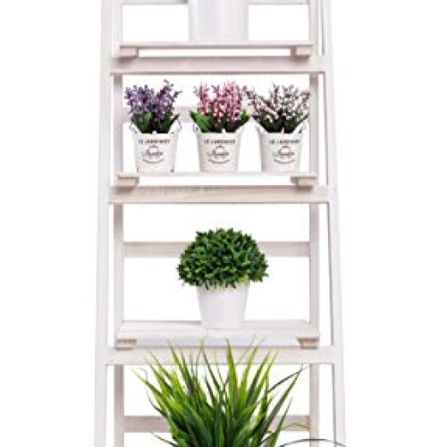 Kodycity Plant Stand Indoor Flower Pot Pots Ladder Shelf Wood Fold...