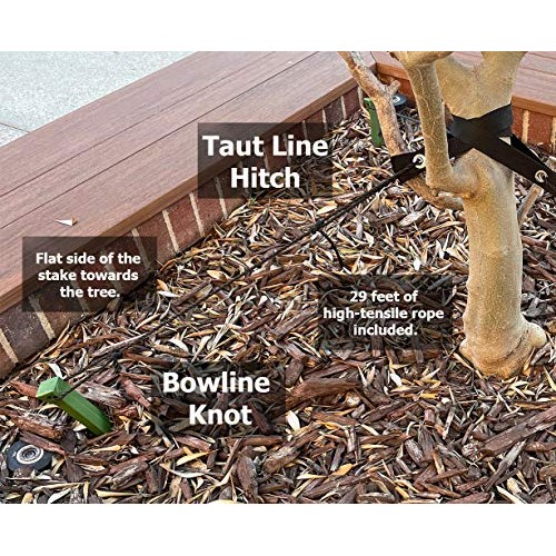 KOGEN Professional Finish Tree Stakes Kit | Anchor Support with St...