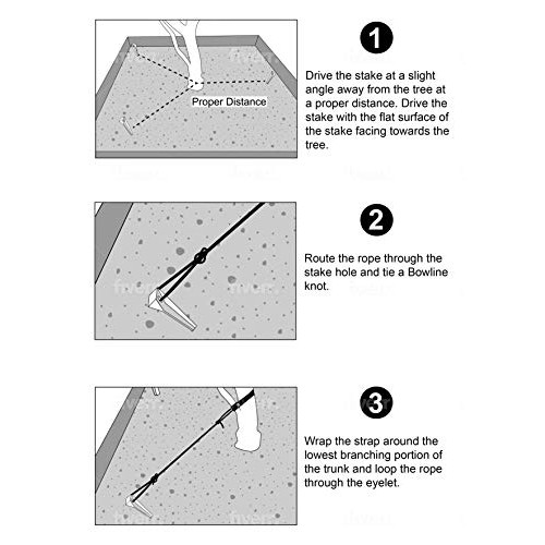KOGEN Professional Finish Tree Stakes Kit | Anchor Support with St...
