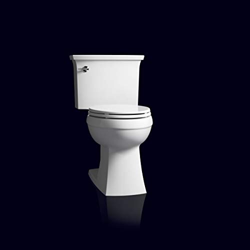 Kohler K-20110-0 Brevia Elongated Toilet Seat with Grip-Tight Bump...