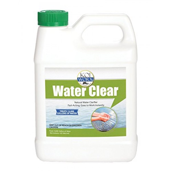 KoiWorx Water Clear - Clarifies Decorative and Ornamental Ponds, S...