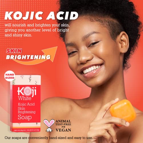 Pure Kojic Acid Skin Brightening Soap for Dark Spot & Glowing Skin...