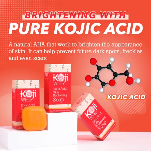 Pure Kojic Acid Skin Brightening Soap for Dark Spot & Glowing Skin...