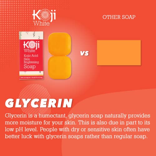 Pure Kojic Acid Skin Brightening Soap for Dark Spot & Glowing Skin...