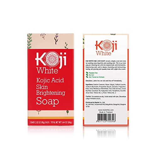 Pure Kojic Acid Skin Brightening Soap for Dark Spot & Glowing Skin...