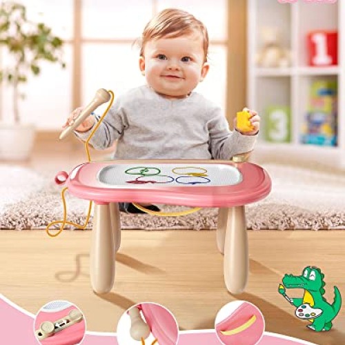 KOKODI Toys Gifts for 1 2 3 Years Old Girl, Sturdy Magnetic Drawin...