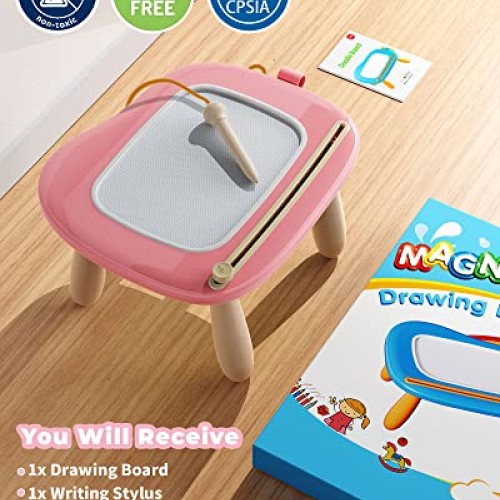 KOKODI Toys Gifts for 1 2 3 Years Old Girl, Sturdy Magnetic Drawin...