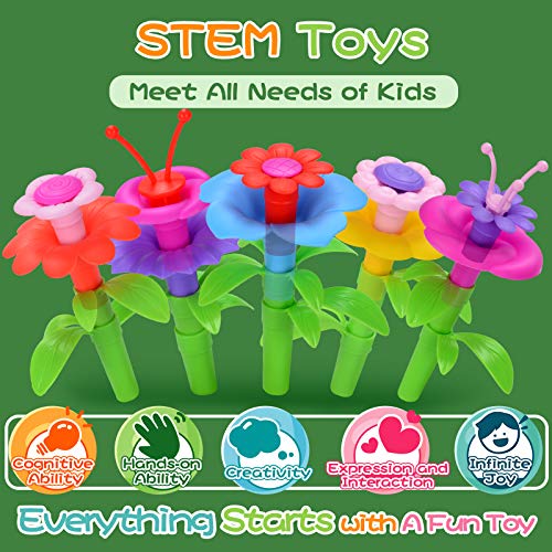 kolegend Flower Garden Building Toys - 105 PCS Gardening Pretend S...