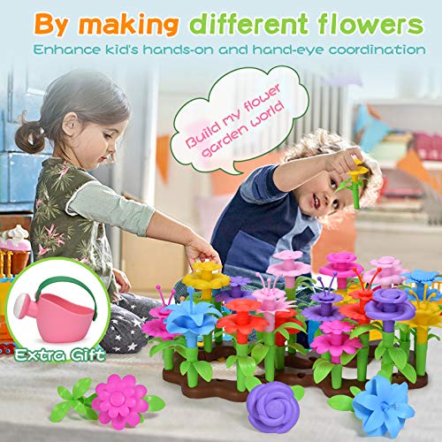 kolegend Flower Garden Building Toys - 105 PCS Gardening Pretend S...