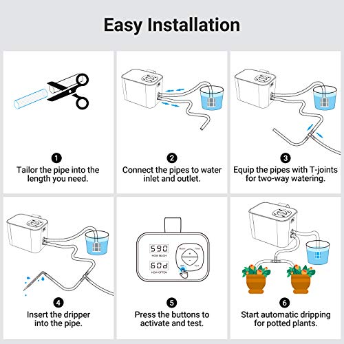 Kollea Automatic Watering System, Indoor Plant Self Watering Syste...