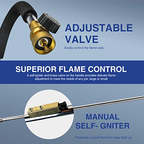Koman 35 Propane Torch Weed Burner, Fuel by MAPP / MAP Pro/Propan...