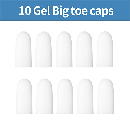 KONGDY Big Toe Protectors, 10 Count Silicone Toe Caps for Big Toe,...