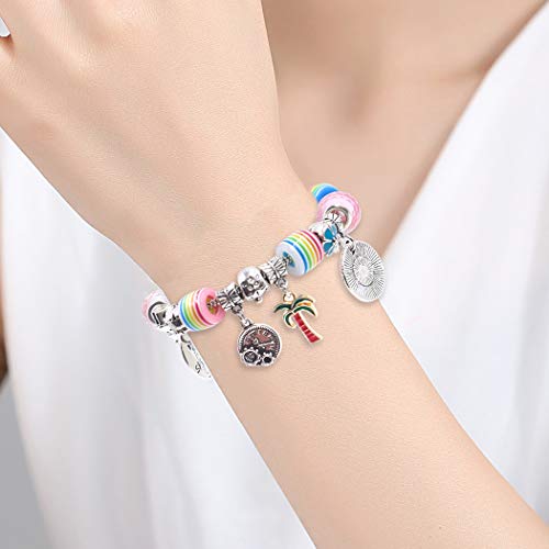101 Pcs DIY Bracelet Making Kit Charms Necklace Jewelry Making Sup...