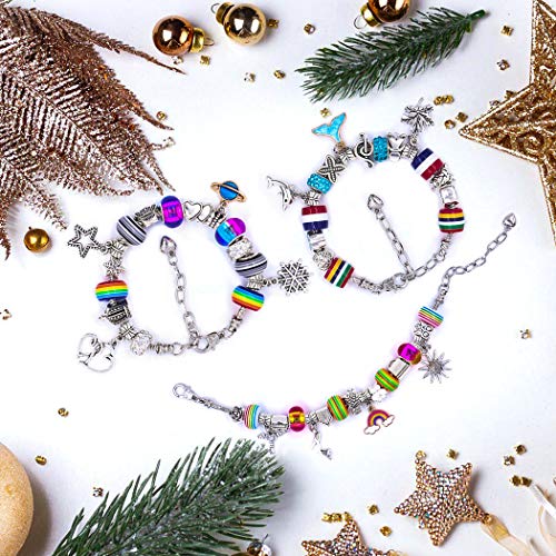 101 Pcs DIY Bracelet Making Kit Charms Necklace Jewelry Making Sup...