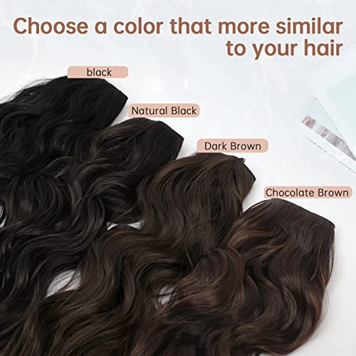 KooKaStyle Invisible Wire Hair Extensions with Transparent Wire Ad...