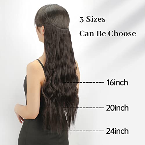 KooKaStyle Invisible Wire Hair Extensions with Transparent Wire Ad...