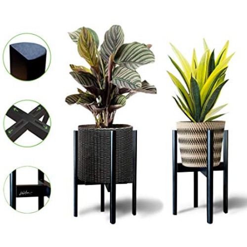 KOOL4EVER 2 Pack Plant Stand with Adjustable Width Fits 8-12 Inch ...