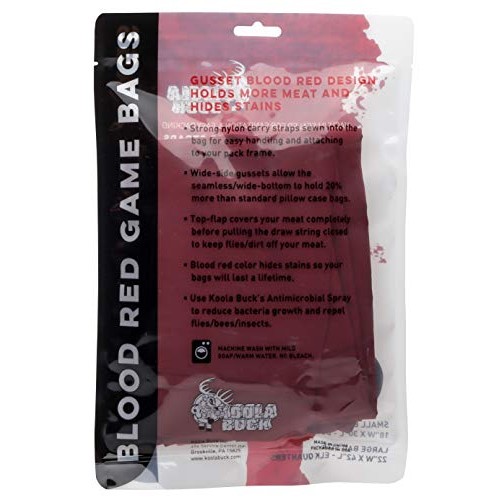 Koola Buck Blood Red Heavy Duty Hunting Game Bag One Small 30-Inc...