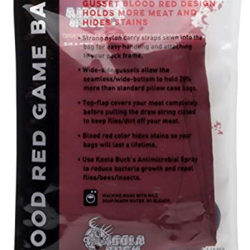 Koola Buck Blood Red Heavy Duty Hunting Game Bag One Small 30-Inc...
