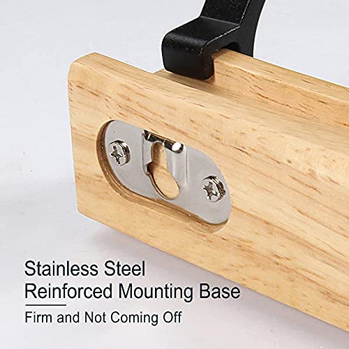 KooNiosio Coat Hook Rack Wall Mounted Coat Rack-5 Double Hook,Alum...