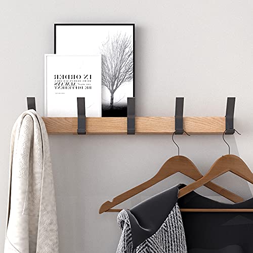 KooNiosio Coat Hook Rack Wall Mounted Coat Rack-5 Double Hook,Alum...