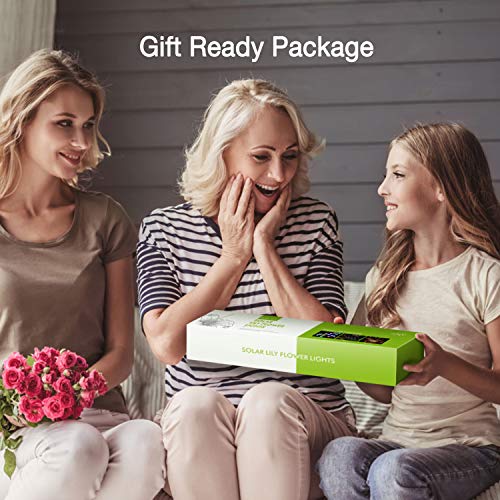KOOPER Outdoor Solar Lights, 4 Pack Solar Garden Lights with Bigge...