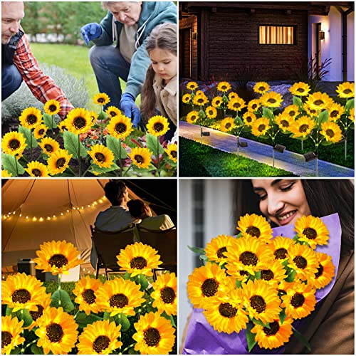 KOOPER Solar Lights Outdoor Garden Decor - Upgraded 3 Pack Solar G...