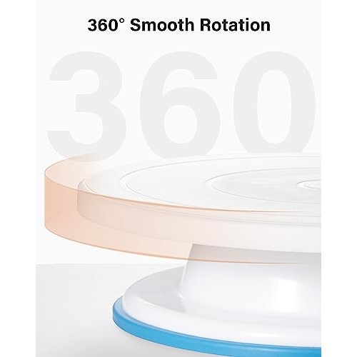Kootek Cake Decorating Kit Baking Supplies Cake Turntable with 2 F...