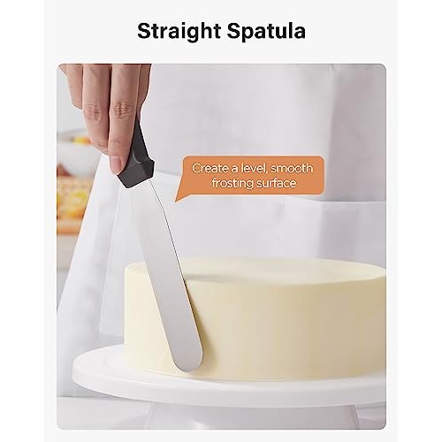 Kootek Cake Decorating Kit Baking Supplies Cake Turntable with 2 F...