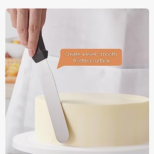 Kootek Cake Decorating Kit Baking Supplies Cake Turntable with 2 F...