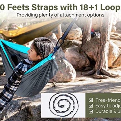 Kootek Camping Hammock Double Portable Hammocks Camping Accessorie...