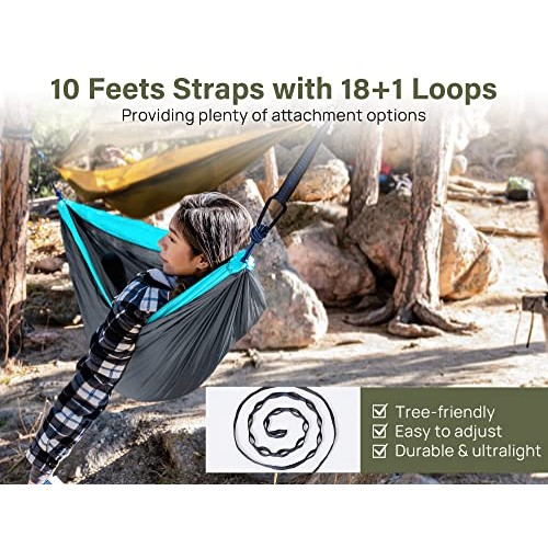 Kootek Camping Hammock Double Portable Hammocks Camping Accessorie...