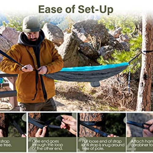 Kootek Camping Hammock Double Portable Hammocks Camping Accessorie...