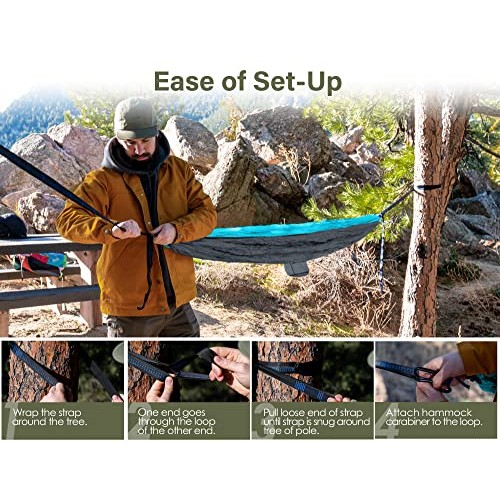 Kootek Camping Hammock Double Portable Hammocks Camping Accessorie...