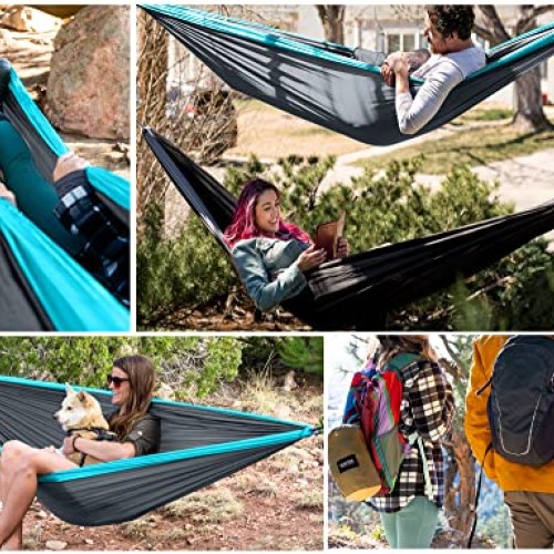 Kootek Camping Hammock Double Portable Hammocks Camping Accessorie...