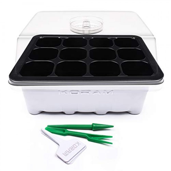 KORAM 10 Sets Seed Starter Tray 120 Cells Seed Tray Plant Germinat...