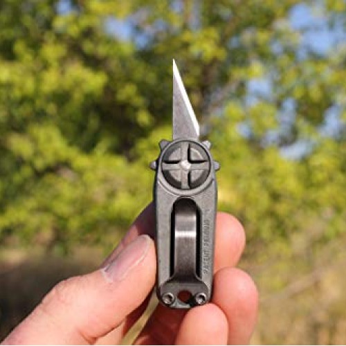 EVERYDAY BLADE Tiny Replaceable Blade Folding Pocket Knife with Th...