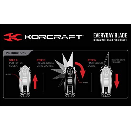 EVERYDAY BLADE Tiny Replaceable Blade Folding Pocket Knife with Th...