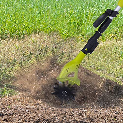 Koreyosh 20V 10inch Cordless Electric Cultivator with 2Ah Battery ...