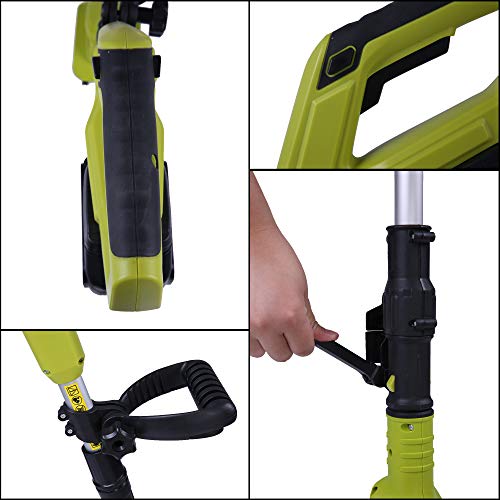 Koreyosh 20V 10inch Cordless Electric Cultivator with 2Ah Battery ...