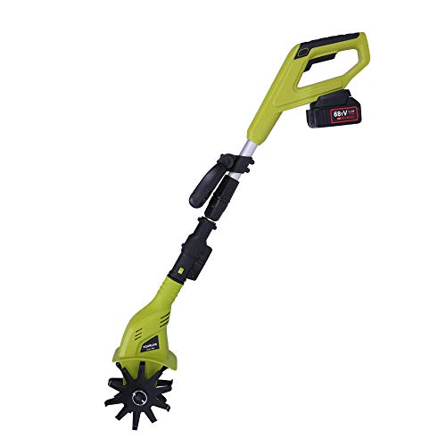 Koreyosh 20V 10inch Cordless Electric Cultivator with 2Ah Battery ...