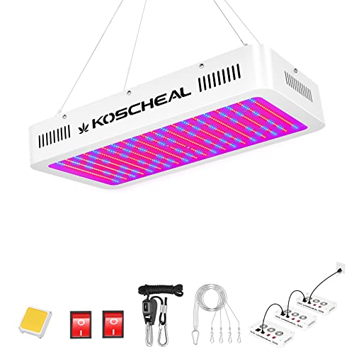 KOSCHEAL LED Grow Light Full Spectrum 2000W, Plant Grow Light with...