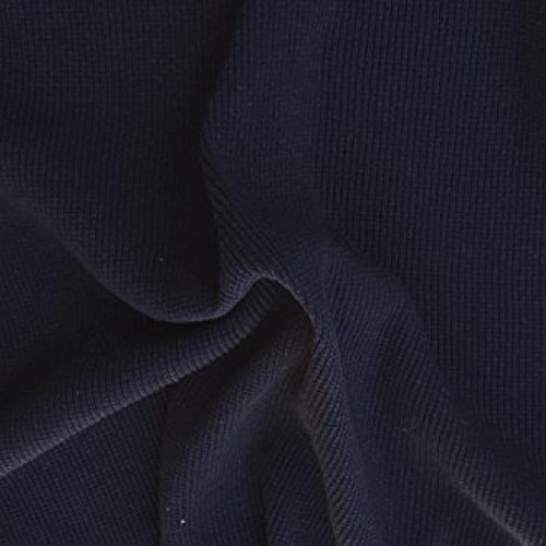 Indigo Thermal Cotton Knit Fabric by The Yard Waffle Weave 51W 10/16